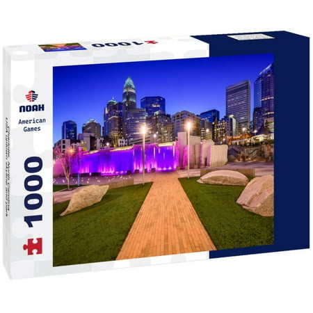Noah Jigsaw Puzzle Charlotte, North Carolina, USA uptown skyline and park 1000 pieces