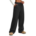 thumbnail image 5 of ClodeEU Women's Drawstring Wide Leg Sweatpants,Soft Casual Lounge Pants with Pockets ,Women's Plus L, 5 of 8