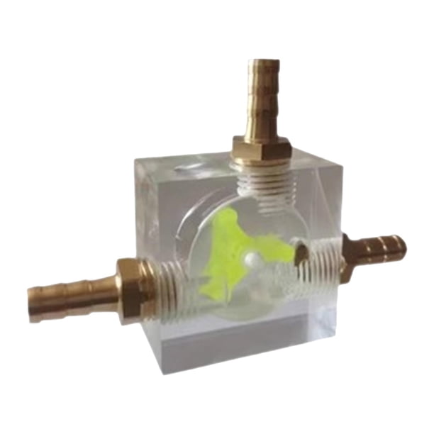 Kit de indicador de flujo de agua para sistema de refrigeración por agua, acrílico, multiusos, rosca G1/4" Tipo F