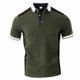 thumbnail image 4 of Camisas de Manga Corta de los Hombres Casual Color Sólido Lapel Top, Blusa de Verano de Nylon para el Uso Diario, 4 of 8