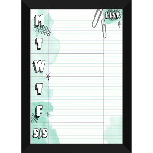 Week College Rule Whiteboard