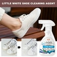 thumbnail image 3 of Shoe Cleaner Kit For White Shoes, Sneakers, Leather Shoes, Suede, Tennis shoe cleaner White Shoes Spray Clean Portable Leave-in Foam Dry Cleaner Small White White Stain Removal Yellow Small 350ml, 3 of 9
