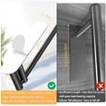 thumbnail image 4 of Stainless Steel Under Cabinet Paper Towel Holder, Heavy Duty Double Bar Design with Adhesive and Screw Mounting Options, Black Kitchen Organizer Rack for Towels, 4 of 8