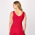 thumbnail image 2 of Hanes CoolDRI Women's Crop Tank with Built-in Shelf Bra, 3-Pack Black/Charcoal/Deep Red L, 2 of 6
