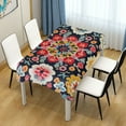 thumbnail image 3 of Yayeee Tablecloths for Rectangular Tables 60 x 90 inch Party Table Cover, Colorful Floral Pattern, 3 of 6