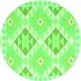 thumbnail image 1 of Ahgly Company Indoor Round Southwestern Green Country Area Rugs, 5' Round, 1 of 1