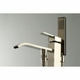thumbnail image 4 of Kingston Brass KS4136QLL Executive Freestanding Tub Faucet with Hand Shower, Polished Nickel, 4 of 8