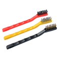 thumbnail image 2 of Set of 3 Pc Mini Wire Brush Cleaning Tool Kit Brass, Nylon, Stainless Steel Bristles, Gas Cleaning Brushes Iron Nylon Copper Wire for Car Kitchen Gas Stove Cleaning Tool, 2 of 8