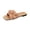 Light Brown, variant on Women's Bow Slide Sandals, Square Toe Flat Slippers, Leather Slide Shoes, Women's Bow Flat Sandals Dressy Square Open Toe Wedding Dress Summer 2026 Comfortable Slip On Slide Sandals, Pink 5.5