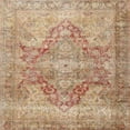 thumbnail image 1 of Ahgly Company Machine Washable Indoor Square Traditional Rust Pink Area Rugs, 5' Square, 1 of 7