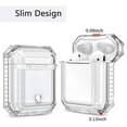 thumbnail image 2 of Airpods 1,2 Case, Full-Body Hard Shell Protective Cover Case with Strap for Airpods 1, 2 - White, 2 of 4