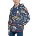 thumbnail image 2 of Sikiie Marine Nautical Youth Hoodie Sweatshirt Pullover Hooded Classic Casual Essentials Hoodiefor Boys Girls Kids -Small, 2 of 6
