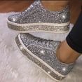 thumbnail image 2 of Elegant Sparkle: Women's Bedazzled Platform Sneakers | Glitter Rhinestone Fashion Shoes for Party & Prom, 2 of 7