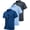 Light Blue+Grey+Royal Blue, variant on 3 Pack Polo Shirts for Men with Pocket Short Sleeve Moisture Wicking Outdoor Tactical Shirt Summer Casual 2XL