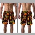 thumbnail image 3 of luoweisi Men's Beach Shorts Quick Dry Swim Trunks with Mesh Lining Acorns XL, 3 of 5