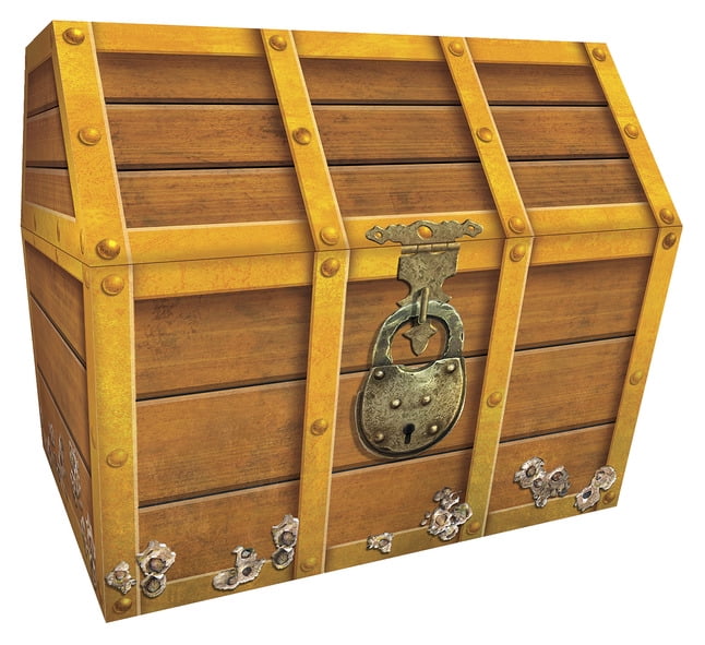 Decorative Gifts Faux Leather Pirate Treasure Chest with 144 Coins SG_B006BBMFR8_US 