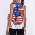 thumbnail image 5 of MidsumdrWomens Tank Tops Summer Floral Camisole Print Sport Round-Neck Independence Day Shirts American Flag T Shirts, 5 of 5
