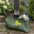 Resin Splash Cute Frog Handcrafted Gutter Downspout Splash Block & Extension ...