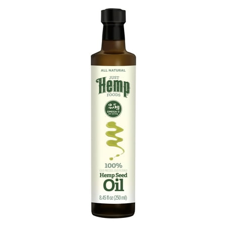 Just Hemp Foods Hemp Seed Oil, 8.5 Fl Oz (Glass