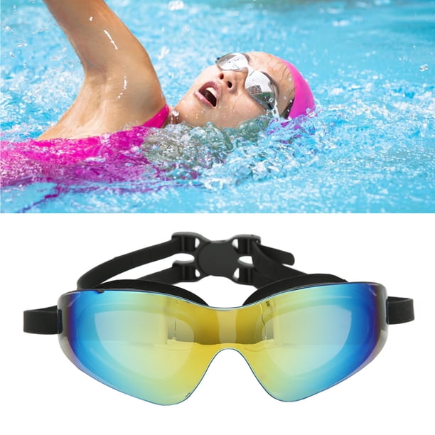 Gafas De Natación, Gafas De Natación Anti Antiniebla Con Espejo De PC De Vista Ancha Para Adultos, Marco De Gel, Buceo Y Natatorio