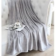 thumbnail image 3 of Tasthrow Manta Grande De Franela De Forro Polar De 50 A 70 Pulgadas – Acogedora Manta Gruesa Y Ligera – Adecuado Para Todas Las Estaciones Para Mujeres, Hombres Y Niños (Gris Claro), 3 of 7