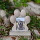 thumbnail image 1 of Lápida para mascotas, perros y gatos | Lápida de resina para jardín e interior | Adorno de homenaje y recuerdo de la pérdida de una mascota en beige o gris, 1 of 6