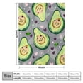 thumbnail image 4 of Shiartex  Avocado Fruit Blanket Cute Jumping Avocado Print Gifts for Women Kids Girls Home Bedroom Living Room Decor Soft Cozy Lightweight Throw Blankets  40x50in, 4 of 6