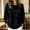 Black, variant on Hueook Knit Sweaters for Women Crew Neck Long Sleeve Loose Fit Pullover Soft Casual Winter Top Brown S