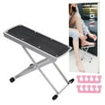thumbnail image 1 of Reposapiés para pedicura de belleza, soporte ajustable con antideslizante, separador de dedos, fácil en casa, negro, 1 of 5