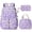 Purple Flower, variant on DAKIMOE School Backpack 3 Sets Corduroy Backpack for Teen Laptop Backpack for Women Middle High School Bookbag Travel Daypack