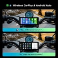 thumbnail image 3 of 6.86 Inch Portable Motorcycle DVR Wireless Carplay Android Auto Touchscreen Waterproof Monitor GPS N, 3 of 5