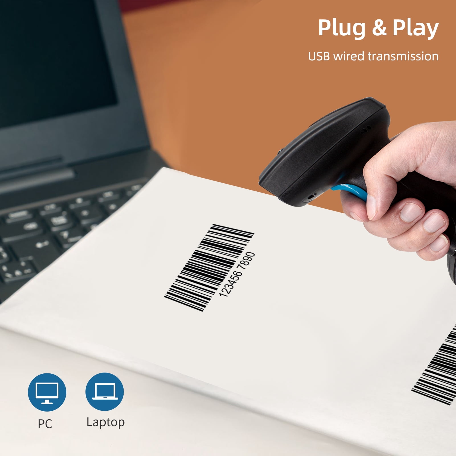 Scanner,Code Compatible With 1d/2d Scanner Handheld Windows Android Supermarket Scanner Handheld Usb Supermarket Retail Store Bar Code Manual Usb Wired Bar Library Support Paper Code Dsfen