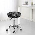 thumbnail image 5 of Skull bird bat spider Round Bar Stool Seat Covers, Elastic Round Chair Cover Stool Seat Slipcover Bar Stool Cushions Round Pad for 12-14 inch, 5 of 5