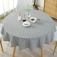 thumbnail image 1 of SHAR Nordic Style Tablecloth, Round Table And Round Tablecloth, Dustproof Cotton And Linen Tablecloth, Holiday Dinner Decoration (150X150cm), 1 of 4