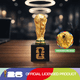 thumbnail image 3 of Trofeo COPA MUNDIAL DE LA FIFA 2026 Dorado 15 cm con Pedestal Acrílico, 3 of 8