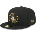 thumbnail image 3 of Men's New Era  Black Chicago White Sox 2024 Armed Forces Day On-Field 59FIFTY Fitted Hat, 3 of 6