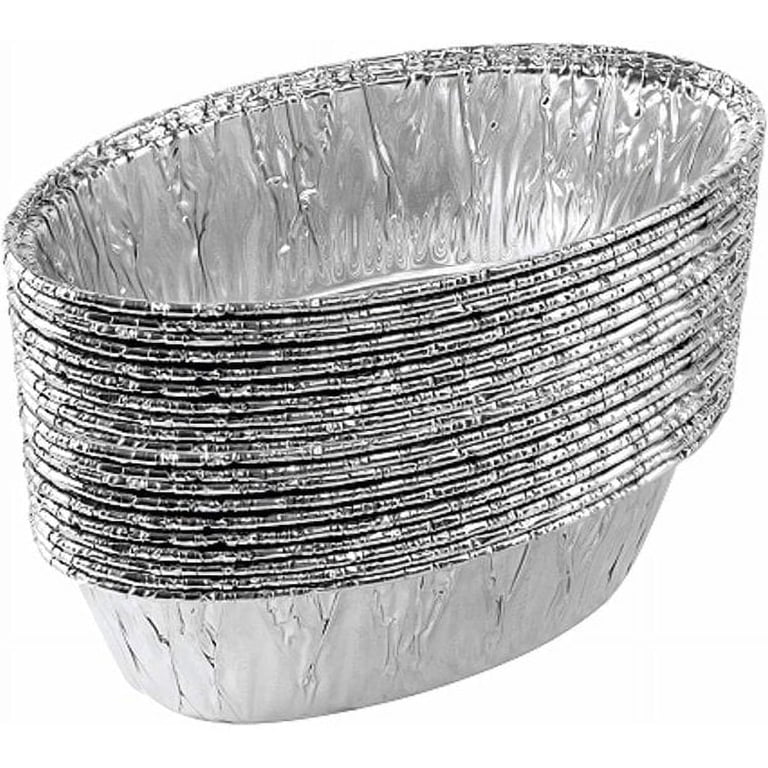 Jet Foil Disposable Aluminum Oval Challah Pans, 3-Pack photo 1