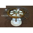 thumbnail image 1 of Table à Roue de Navire en Bois - Déco Nautique - Roue de Navire - Table Basse Décorative 36 Pieds', 1 of 3
