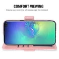thumbnail image 6 of Compatible with Samsung Galaxy S10 Plus Wallet Phone Case and Tempered Glass Screen Protector Flip Credit Card Holder Stand Mandala Flower Cell Cover for S10+ S10plus 10S Edge S 10plus Women Pink, 6 of 9