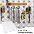 thumbnail image 3 of Minkissy 1Set Simple Design Plastic Pegboard Panels 11.8x11.8x0.6in For Kitchen Bathroom Living Room Tool Storage, 3 of 7
