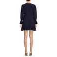 thumbnail image 4 of Nine.Eight Women’s Ruffle Wrap Dress with Long Sleeves, 4 of 5