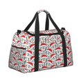 thumbnail image 2 of Easygdp Cute Christmas Hat Penguin Bolsa de Gimnasio, Bolsa de Viaje Duffel, Bolsa de Fin de Semana con Compartimentos, Bolsa de Mano para Noche, 2 of 7