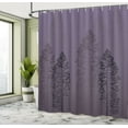 thumbnail image 4 of Ambesonne Country Shower Curtain, Pine Trees Woodland Ombre, 69"Wx70"L, Pale Eggplant, 4 of 4