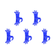 thumbnail image 1 of Soporte para Bicicleta 5 Uds. Silicona Motocicleta GPS () Azul, 1 of 7