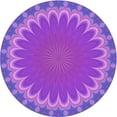 thumbnail image 1 of Ahgly Company Machine Washable Indoor Square Transitional Purple Area Rugs, 3' Square, 1 of 7