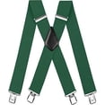 thumbnail image 1 of JUNWELL HL Pantalon à Bretelles pour Hommes avec Bretelles Solides 2 Pouces de Large 4 Clips Robustes pour Hommes X Bretelles Réglables, 1 of 6