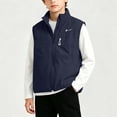 thumbnail image 5 of Swuxness Toddler Zip-Up Fall Jackets Sleeveless Pockets Casual Short Windbreaker Coat, 5 of 5