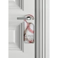 thumbnail image 2 of Do Not Disturb Door Knob Hanger Sign - New Baseballs, 2 of 3