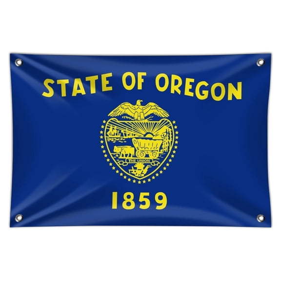 Oregon State Flag Home Business Office Sign