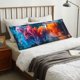 thumbnail image 4 of Fotbe Modern Art Red And Blue Colors Funda para Almohada Corporal con Diseño, Funda de Microfibra Ultrasuave de 20x54 Pulgadas, Ropa de Cama Elegante, 4 of 7